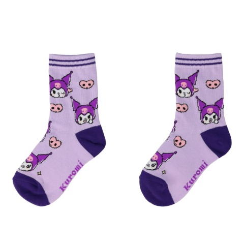 キッズ　クルーソックス（15-20cm・クロミ）