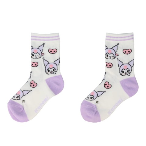 キッズ　クルーソックス（15-20cm・クロミ）