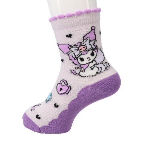 キッズ　クルーソックス（15-20cm・クロミ）