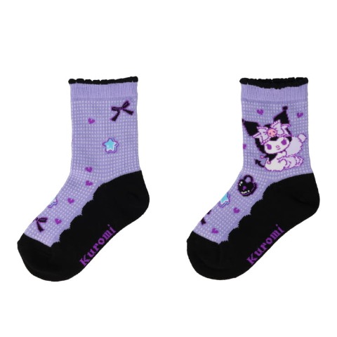 キッズ　クルーソックス（15-20cm・クロミ）