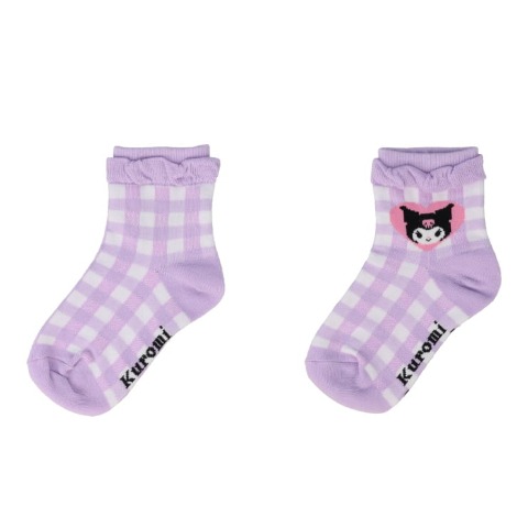 キッズ　クルーソックス（15-20cm・クロミ）