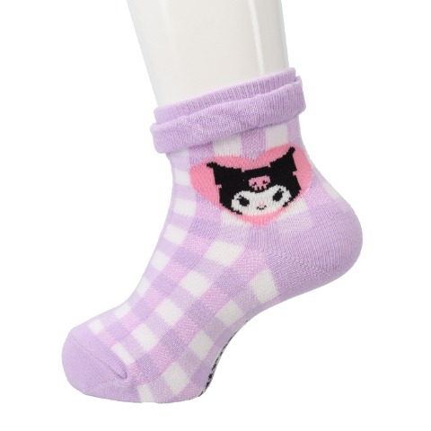 キッズ　クルーソックス（15-20cm・クロミ）