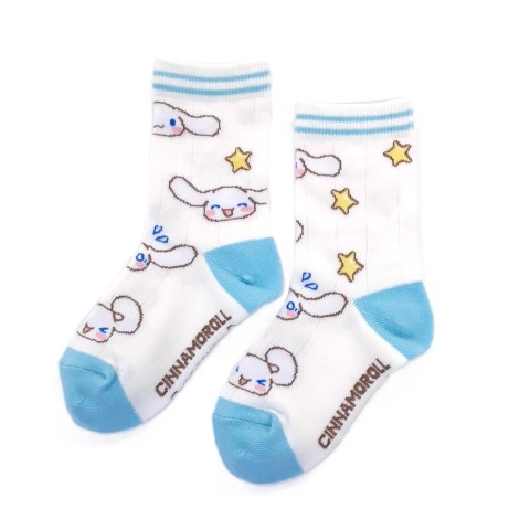 キッズ　クルーソックス（15-20cm・シナモロール）