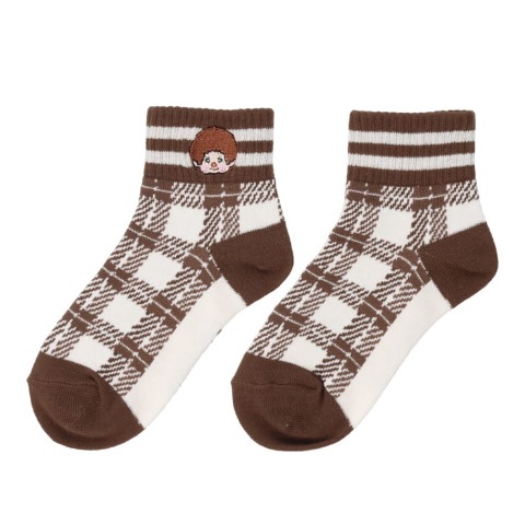 キッズ　3足組クルーソックス(15～20cm・モンチッチ)