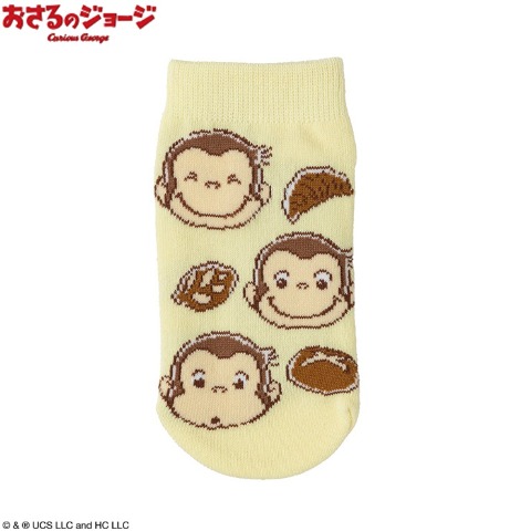 キッズ　スニーカーインソックス（13～19cm　おさるのジョージ）