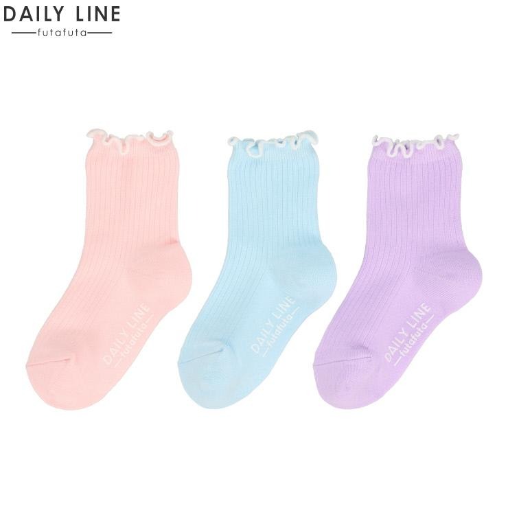 キッズ 3足組クルーソックス（15～20cm DAILY LINE） | バースデイ