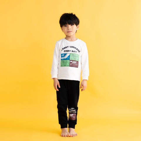 キッズ　長袖パジャマ（100～140cm・JR)