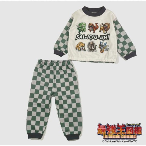 キッズ　パジャマ　（100～130cm・最強王図鑑）