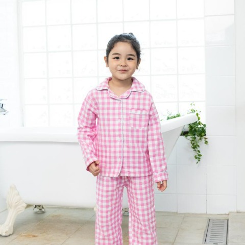 キッズ　長袖パジャマ（100～120cm・moimoi/kae)