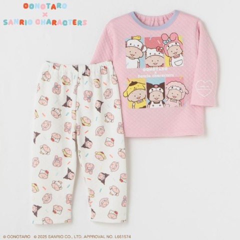 キッズ　パジャマ(100cm・110cm・120cm・おおのたろう×サンリオキャラクターズ）