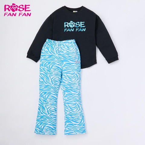 ジュニア　パジャマ（120～160cm ROSE FAN FAN ）