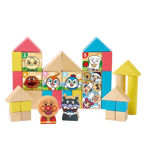 アンパンマン　天才脳筒入りつみ木