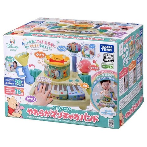 玩具　やわらかズンチャカバンド くまのプーさん (特典付き)