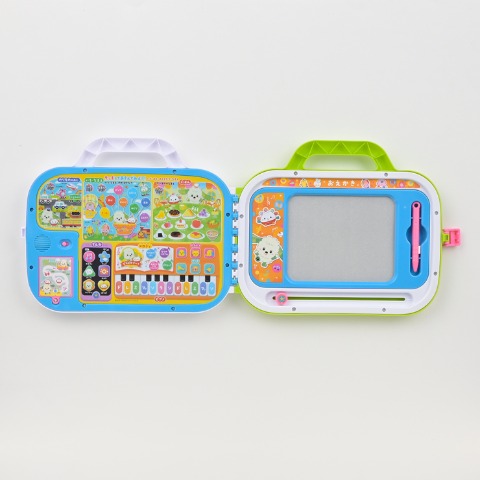 ワンワンとぽぅぽ NEW! クイズにおえかき! ミュージック! タッチでおしゃべりレッスンバック