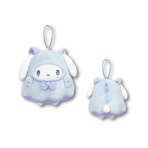 サンリオマスコットポーチ　 （ねこねこおばけ　シナモロール） サックス 206