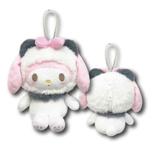 サンリオマスコットポーチ　 （あにまる　マイメロディ×ぱんだ）