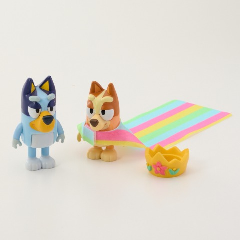 ブルーイ ブルーイなかよしフィギュアセット  クイーンビンゴとブルーイ