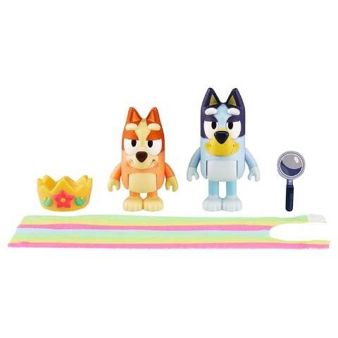 ブルーイ ブルーイなかよしフィギュアセット  クイーンビンゴとブルーイ
