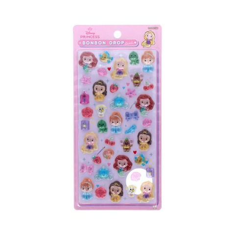 ボンボンドロップシール　 ディズニープリンセス
