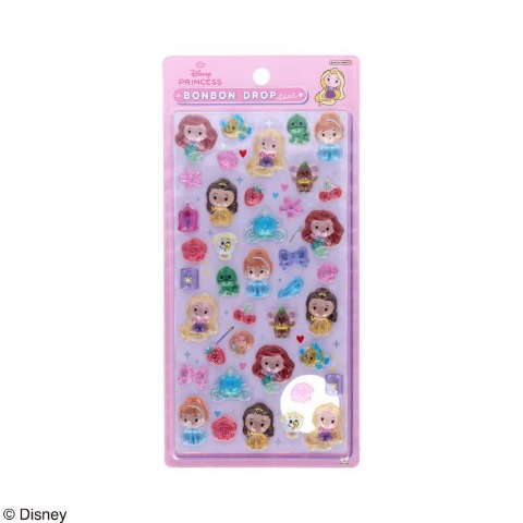 ボンボンドロップシール　 ディズニープリンセス