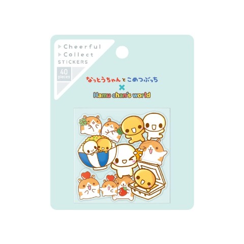 チアフルコレクトステッカー なっとうちゃん はむちゃんずわーるど
