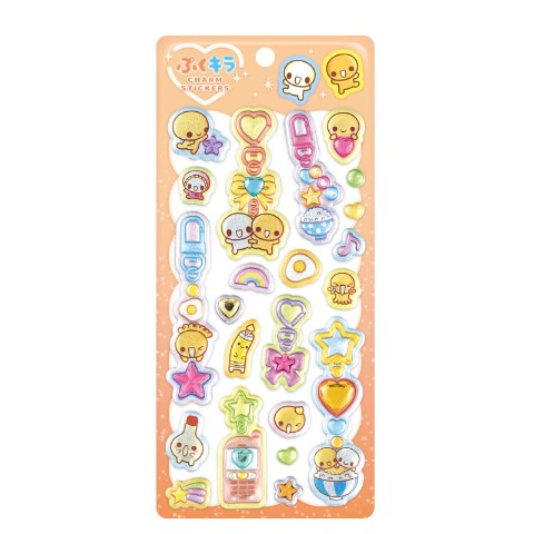 ぷくキラチャームステッカー なっとうちゃん