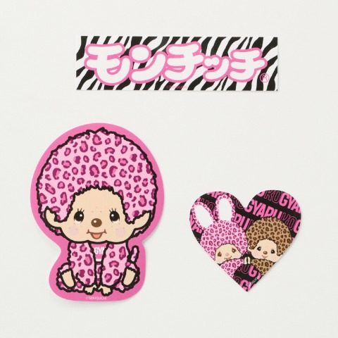 キッズ　ステッカー3枚セット（モンチッチ×KOGYARU）
