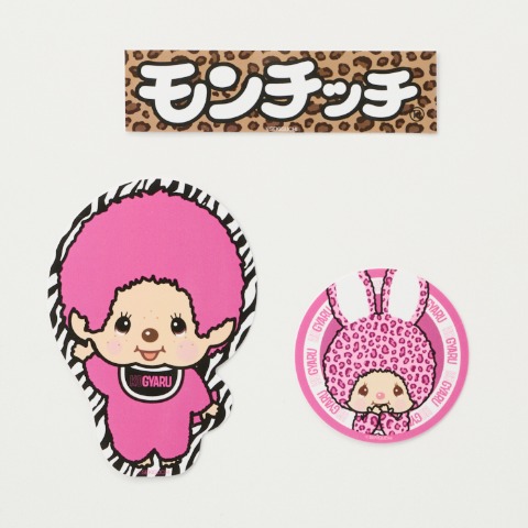キッズ　ステッカー3枚セット（モンチッチ×KOGYARU）