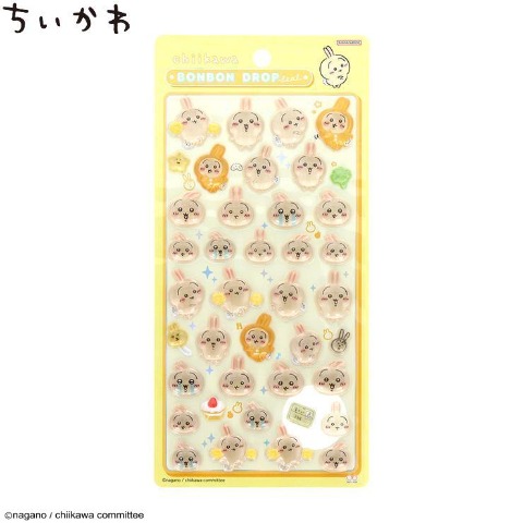 ボンボンドロップシール　ちいかわ　うさぎ