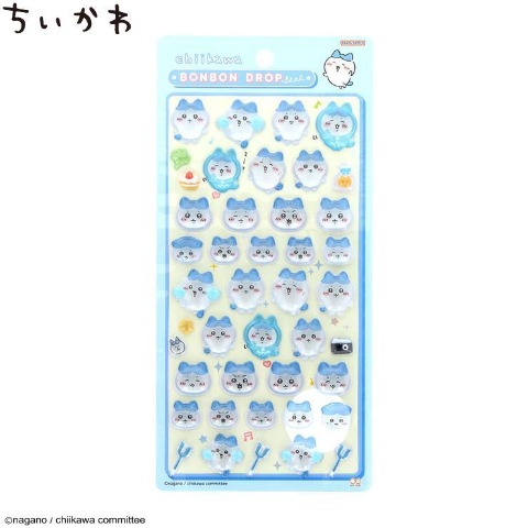 ボンボンドロップシール　ちいかわ　ハチワレ