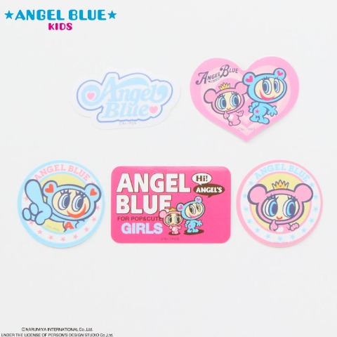キッズ　ステッカー5枚セット （エンジェルブルーキッズ）