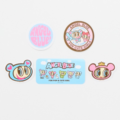 キッズ　ステッカー5枚セット （エンジェルブルーキッズ）