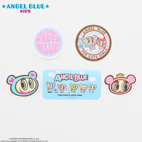 キッズ　ステッカー5枚セット （エンジェルブルーキッズ）
