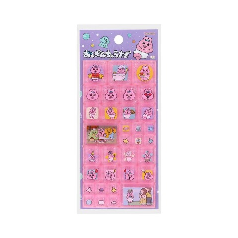 タイルシール　おぱんちゅうさぎ　ピンク