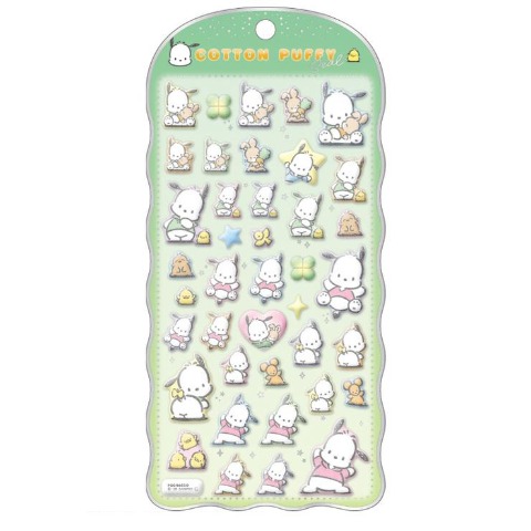 玩具　コットンパフィーシール ポチャッコ