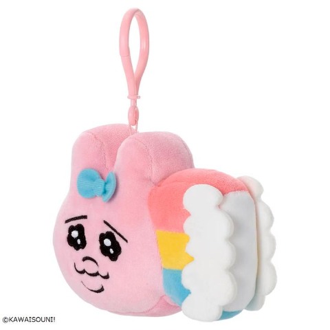 おぱんちゅうさぎ Mocchi-Mocchi-Style フェイス型マスコット(虹)
