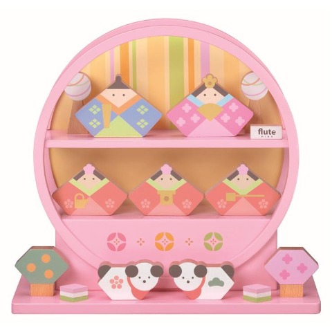 木製ひな人形flute