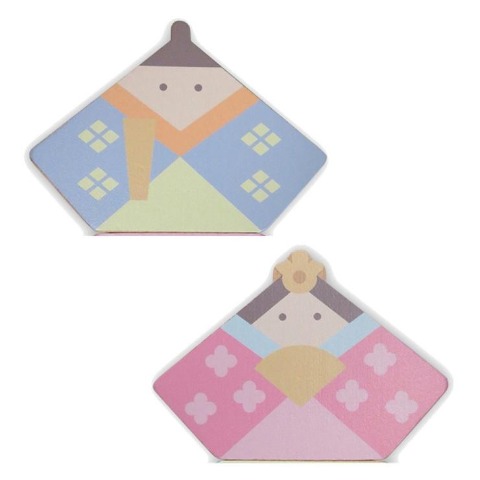 木製ひな人形flute