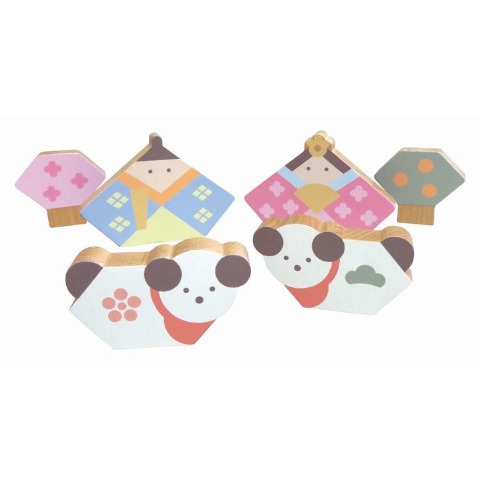 木製ひな人形flute