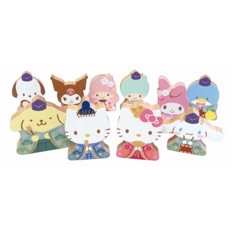 サンリオ木製のおひなさま 10人飾り