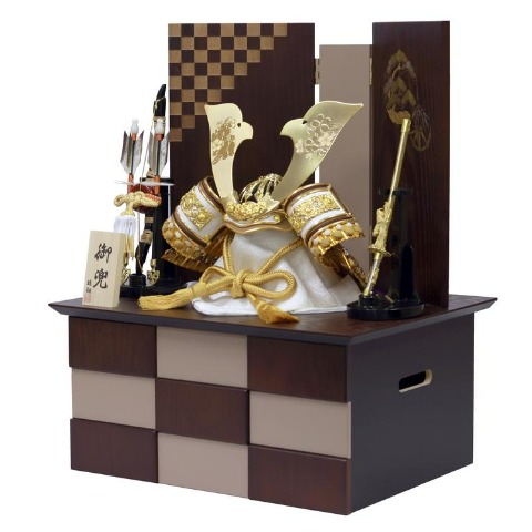 【ご自宅配送無料】兜収納飾り　KS-24798Z