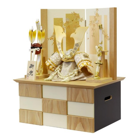 【ご自宅配送無料】兜収納飾り　KS-25798Z