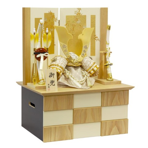 【ご自宅配送無料】兜収納飾り　KS-25798Z