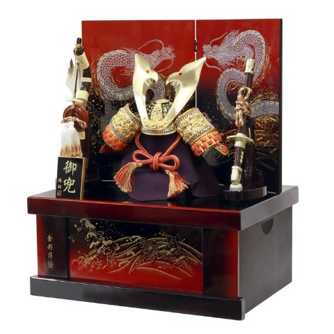 【ご自宅配送無料】兜収納飾り　KS-25798RZ