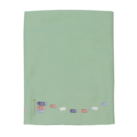 床飾り用敷物　刺繍75cm  薄緑