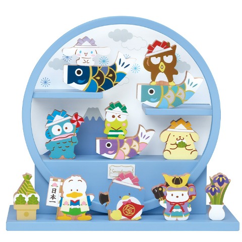 サンリオキャラクターズ　木製端午の鯉飾り