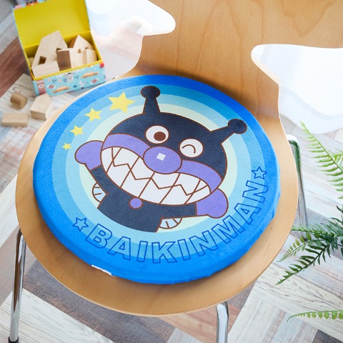 円形チェアパッド（ばいきんまん）