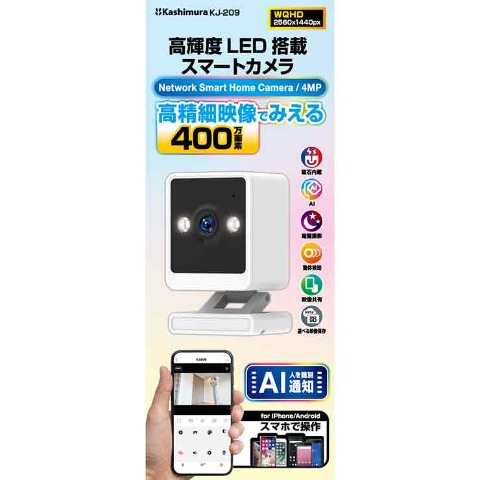 カシムラ　スマートカメラAI固定