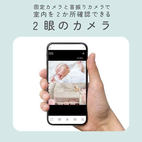 カシムラ　スマートホームカメラ2眼