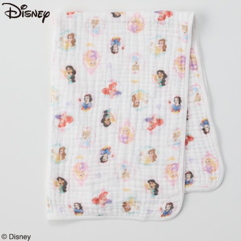 ガーゼブランケット（Disney　プリンセス）　70×100㎝